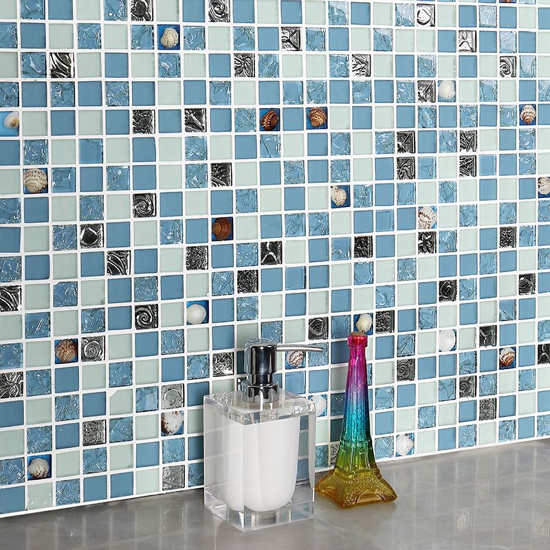 Modern Mosaic Tile Glass Brick Look Wall & Floor Tile with Square Shape