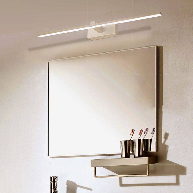 Nordic Modern Mirror Light Simple Long Strip Mirror Lamp Fixture for Bathroom