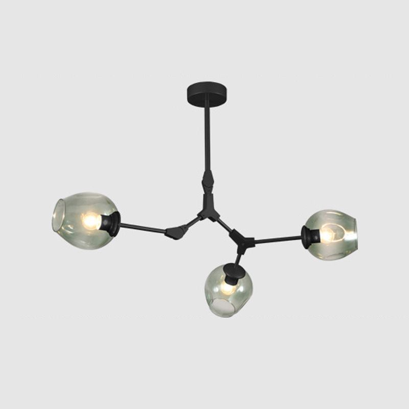 Minimalist Pendant Lighting Fixture Modern Style Glass Hanging Chandelier