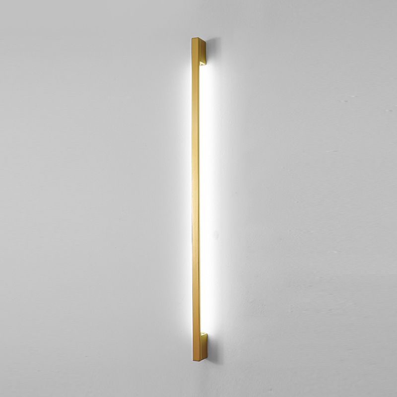 Modern Linear Vanity Lamp Metal 1-Light Vanity Wall Lights for Bathroom