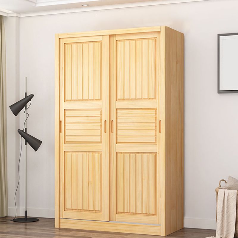 Modern Wardrobe Armoire Solid Wood Wardrobe Closet With Doors