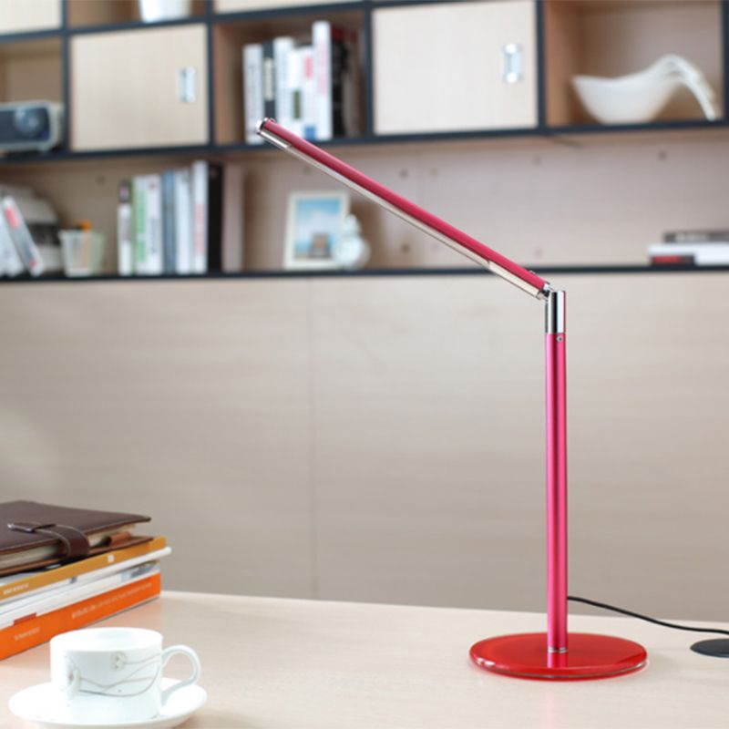 1 Light Linear Table Light Contemporary Metal Night Table Lamps for Study Room