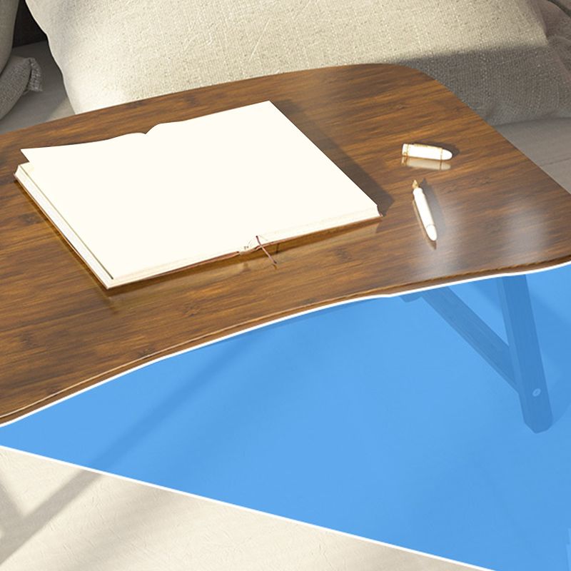 Contemporary Style Wood Office Desk Irregular Shape Task Desk for Home