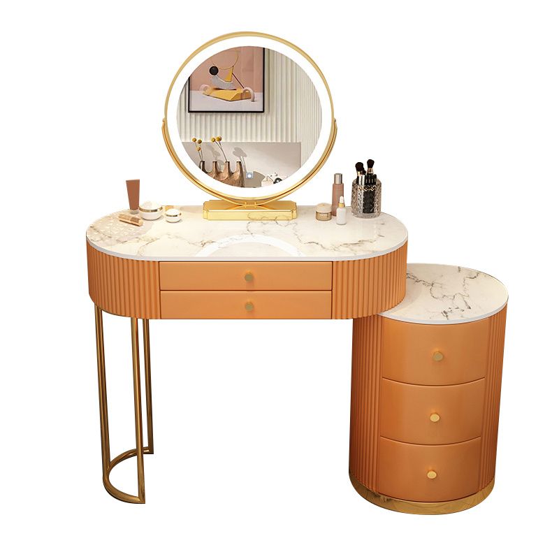 Luxious Drawers Make-up Vanity Marble Makeup Vanity Desk Table