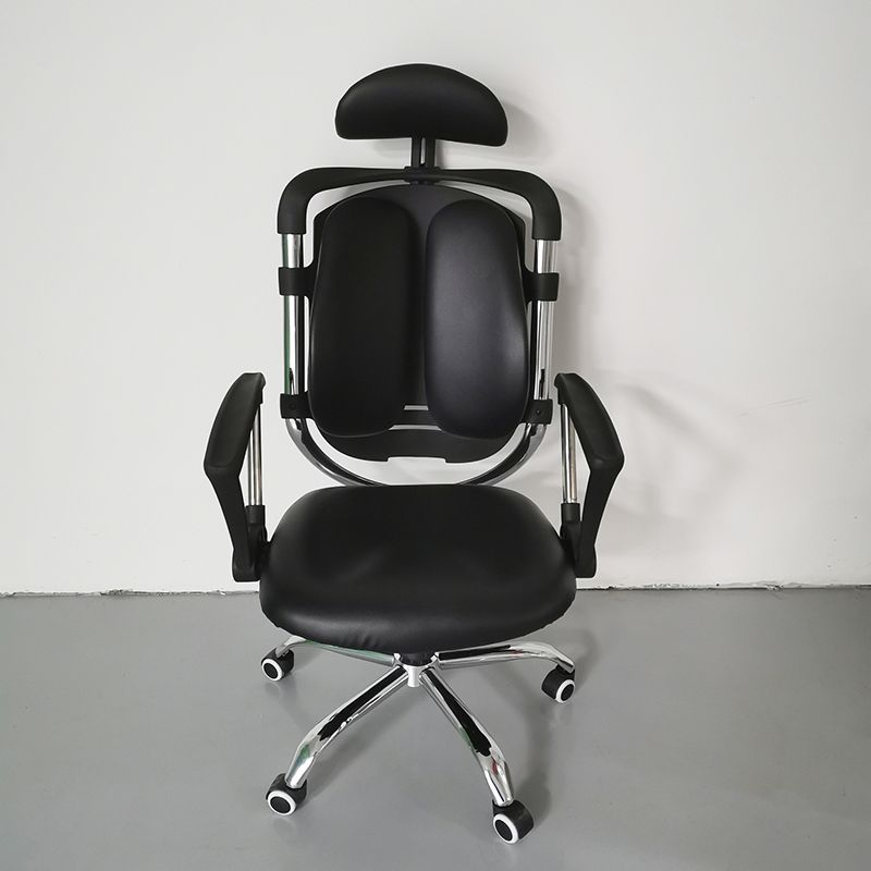 Modern Slide Office Chair Adjustable Seat Height Desk Chair with Wheels