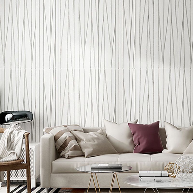 Glam Style Wall Paneling Living Room Peel and Stick 3D Embossed Waterproof Wall Paneling