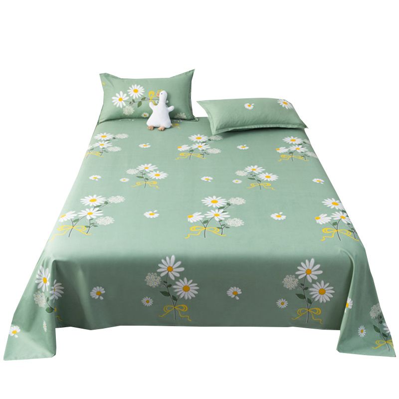 Polyester Printed Bed Sheet Twill Breathable Fade Resistant Sheet