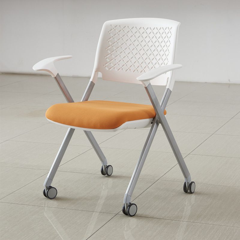 Contemporary Conference Chair Metal Frame Office Chair with Arm