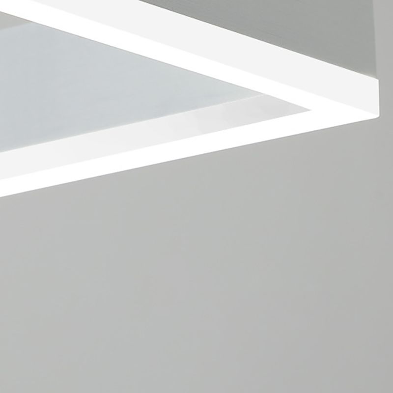 Aluminium witte kroonluchter licht geometrische led eenvoudige kroonluchter lamp voor slaapkamer