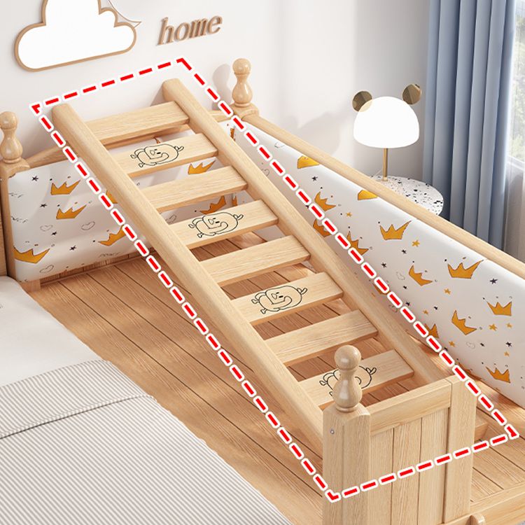 No Theme Kids Bed Solid Wood Scandinavian Kids Bed with Mattress