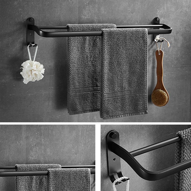 Grey Bath Hardware Set Metal 3 - Piece Bathroom Hardware Set