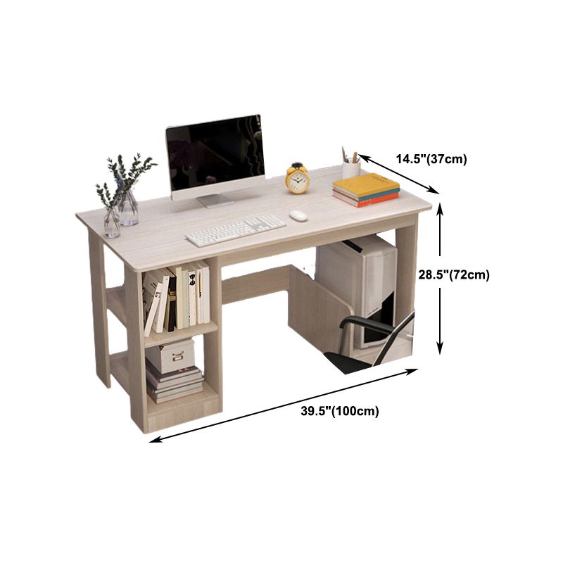 Contemporary Home Writing Desk Rectangular Wooden Credenza Desk