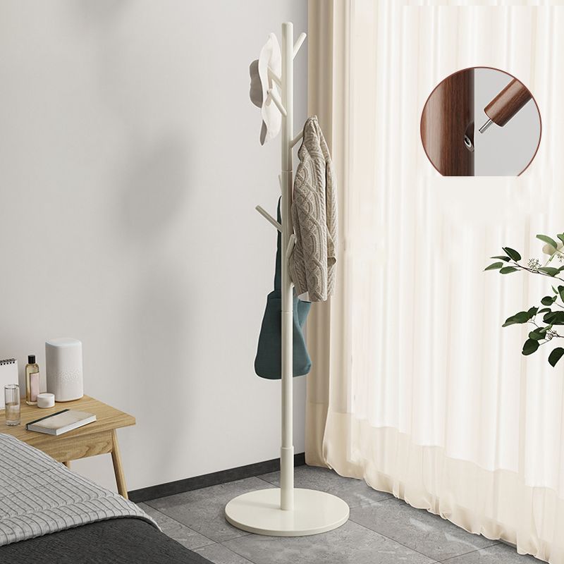 Modern Coat Hanger Wood Free Standing No Storage Entry Hall Tree