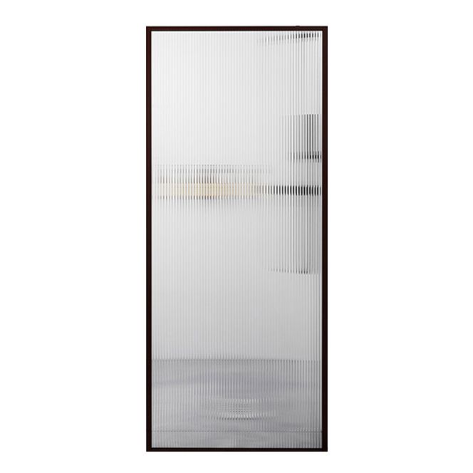 Fixed Black Shower Screen Full Frame Half Partition Shower Door