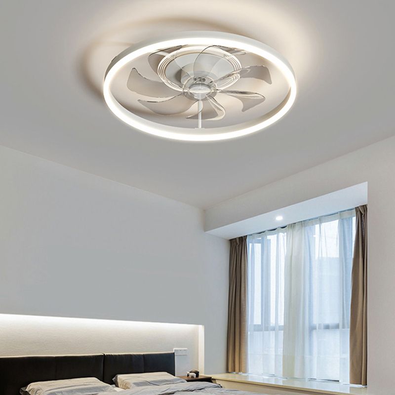 2 Light Ceiling Fan Lighting Modern Style Metal Ceiling Fan Light for Living Room