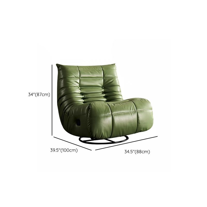 Contemporary Wingback Recliner Reclining Swivel Rocker Indoor Solid Color