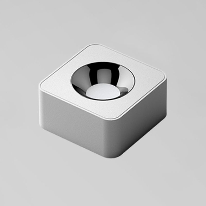 Square / Rectangle Flush Mount in Matte White LED Modern Aluminum Flush