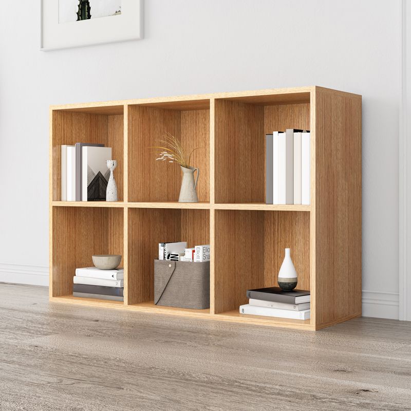 Closed Back Bookshelf Contemporary Style  Bookcase for Office Home Study Room