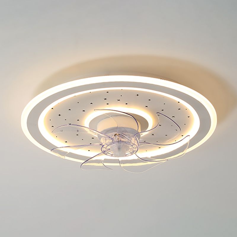 2 Light Ceiling Fan Lighting Modern Style Metal Ceiling Fan Light for Living Room