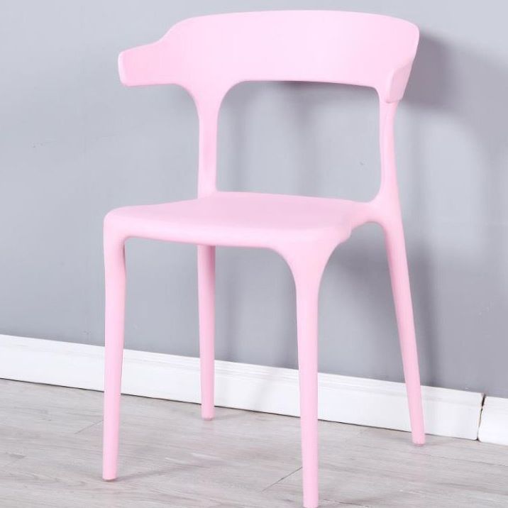 Contemporary Style Chair Armless Chair for Kitchen with Plastic Legs