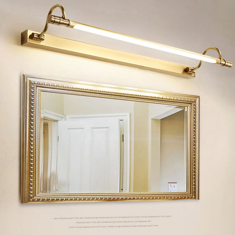 Semplicità vintage a cilindro vanità sconce luci a parete acrilica lampada per bagno