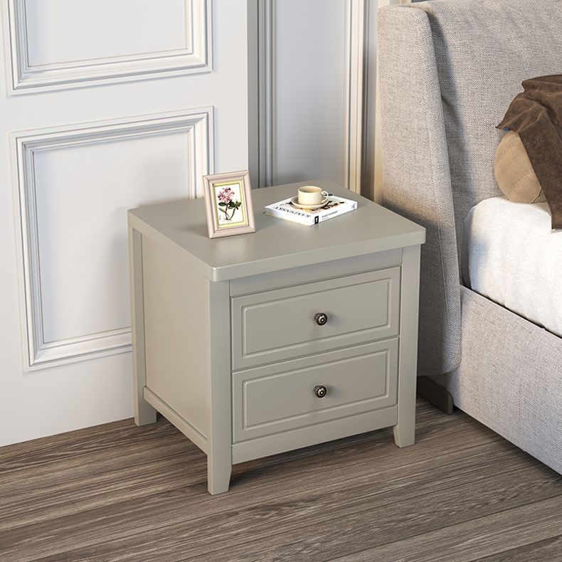 Contemporary Nightstand Drawer Storage Bedside Cabinet with Legs