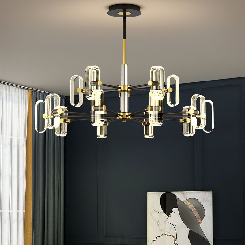 Plafonnage LED 1/2 Tier Light Light Modern Chandelier Lighting