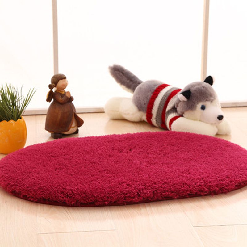 Tapis mignon simple tapis multicolore de couleur unie en intérieur