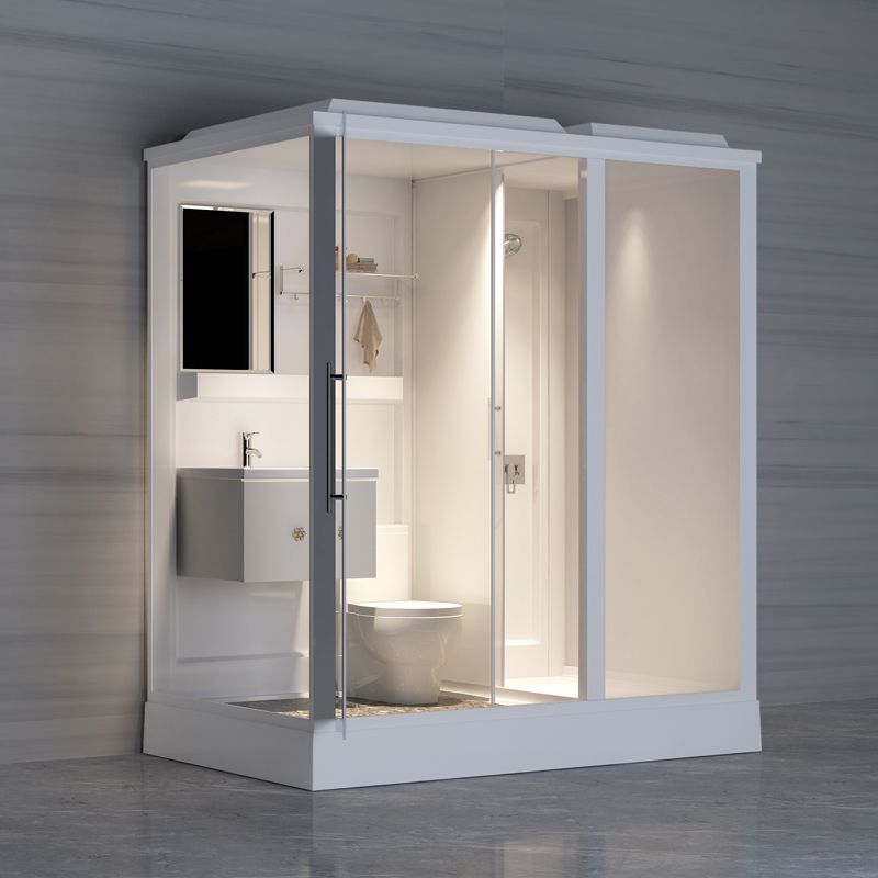 Modern Framed Shower Stall Clear Tempered Shower Stall for Bathroom