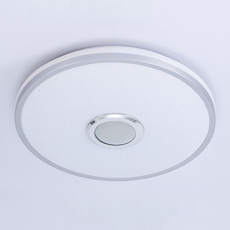 Round Shape LED Intelligent Ceiling Lamp Modern Acrylic 1 Light Flush Mount for Bedroom