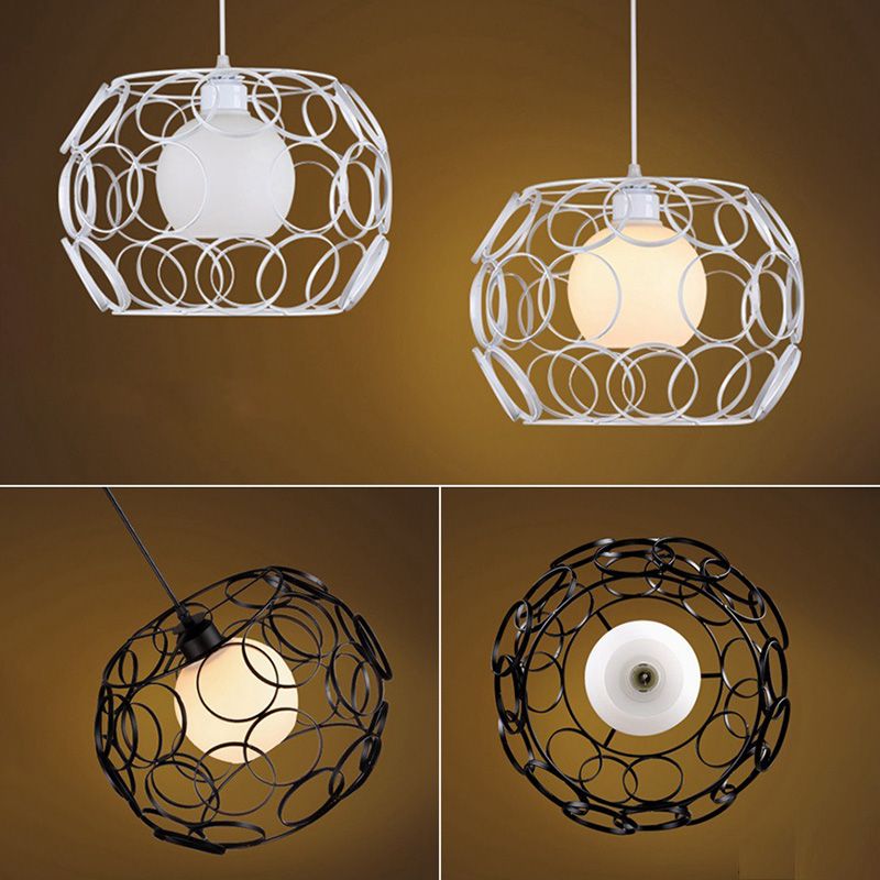 Drum Pendant Lighting Industrial Ceiling Lights Metal 1 Light Pendant Lighting Fixtures