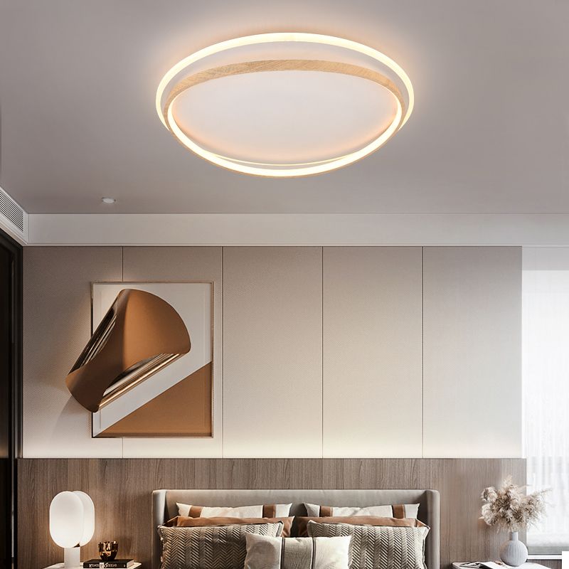 Modern Minimalist Flush Mount Light Fixtures Circle Flush Light for Kids Room