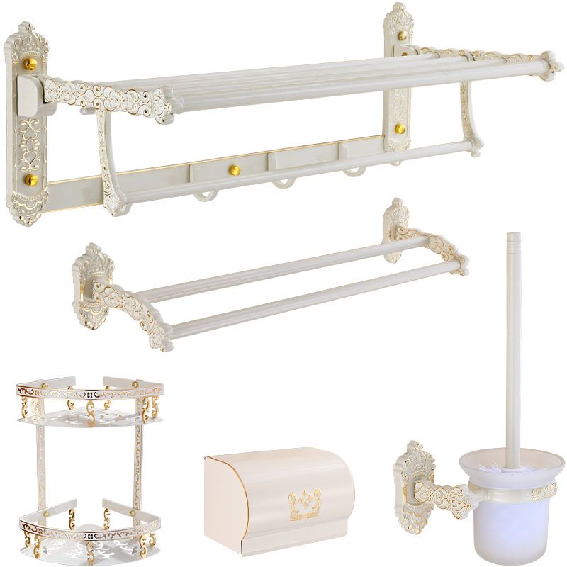 Traditional Metal Bathroom Accessories Hardware Set with Paper Holder