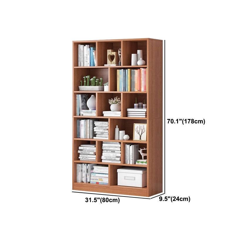 Libreria standard di legno fabbricato scandinavo chiuso verticale scaffale