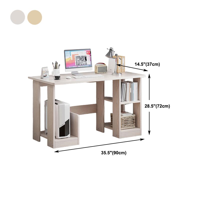 Contemporary Home Writing Desk Rectangular Wooden Credenza Desk