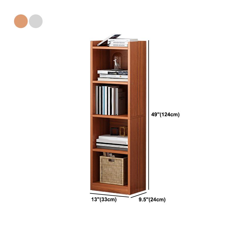 Modern Style Standard Bookcase Engineered Wood Closed Back Bookshelf