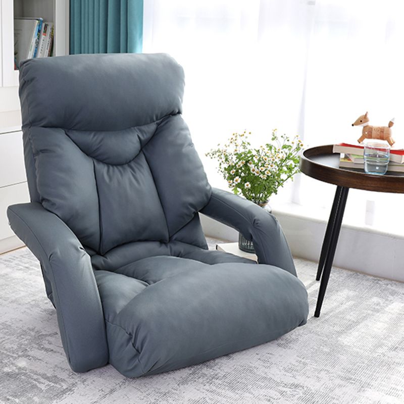 Faux Leather Manual Recliner Chair Modern Push Back Recliners with Position Lock