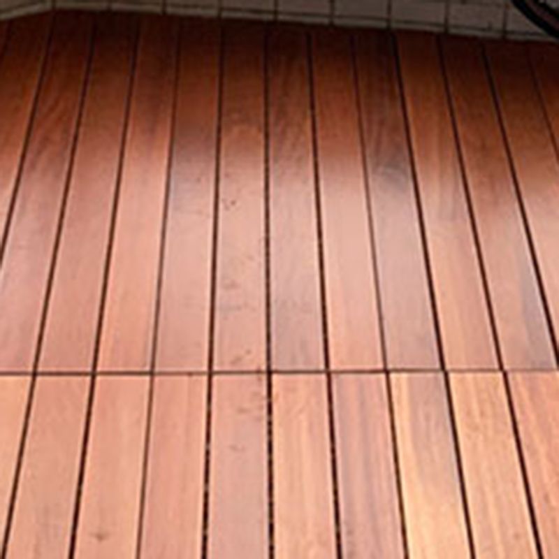 Tradition Teak Floor Tile Water Resistant Click Lock Wooden Floor for Balcony