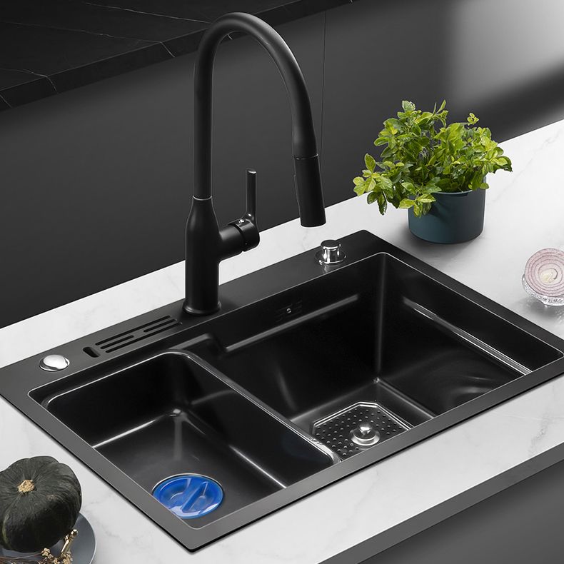 Noise-cancelling Design Kitchen Sink Stainless Steel Drop-In Kitchen Sink