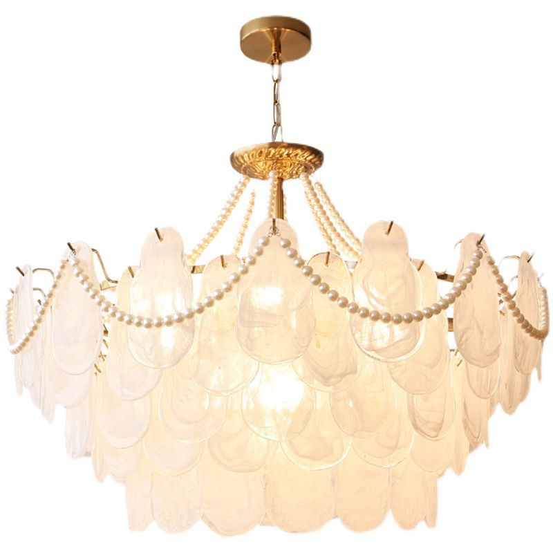 Ceiling Pendant Light Modern Style Glass Hanging Chandelier for Living Room