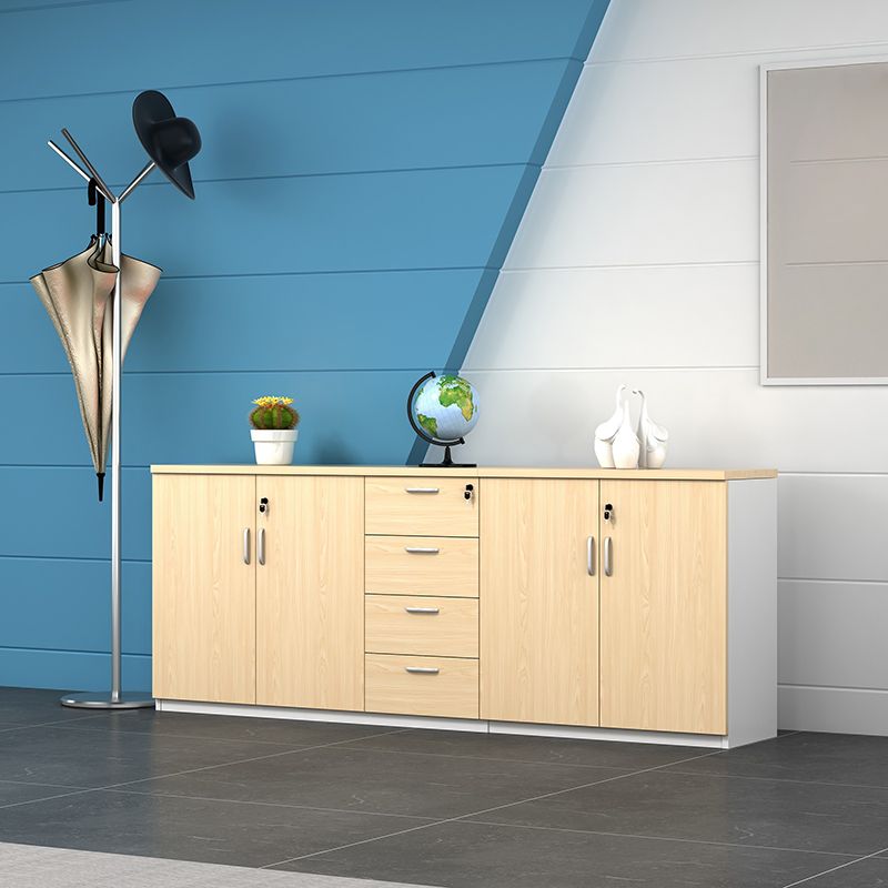 Wood Filing Cabinet Contemporary  Cabinet with Storage for Home or Office