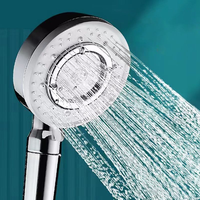 Modern Handheld Shower Head Adjustable Spray Pattern Shower Head in Stainless Steel