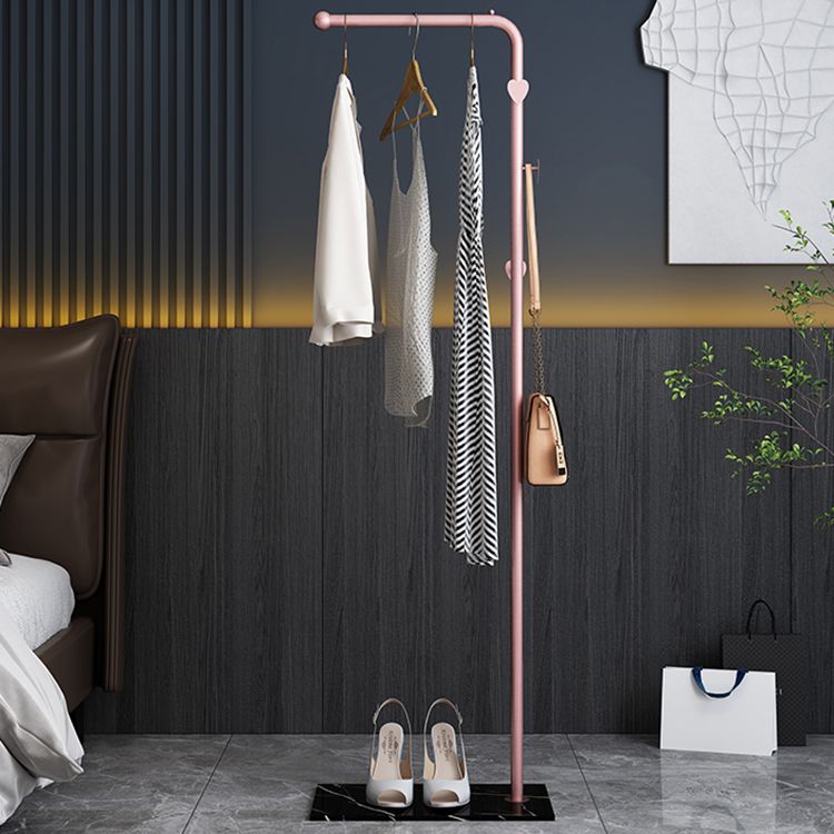 Metal Coat Hanger and Hooks Free Standing Contemporary Hall Tree