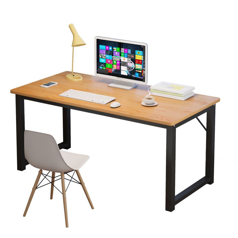 Rectangular Shaped Office Table Wood Writing Desk in Natural