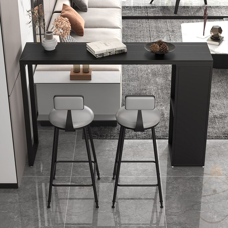 Industrial Rectangle Sintered Stone Table Bar Counter Table for Home