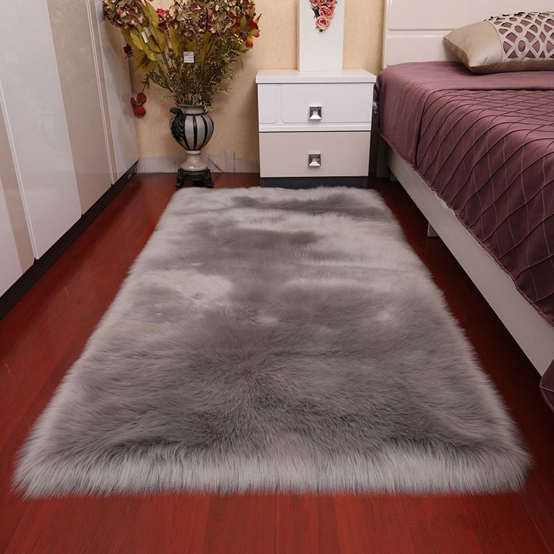 Multi Color Simple Rug Acrylic Solid Color Indoor Rug Non-Slip Backing Pet Friendly Easy Care Area Carpet for Bedroom