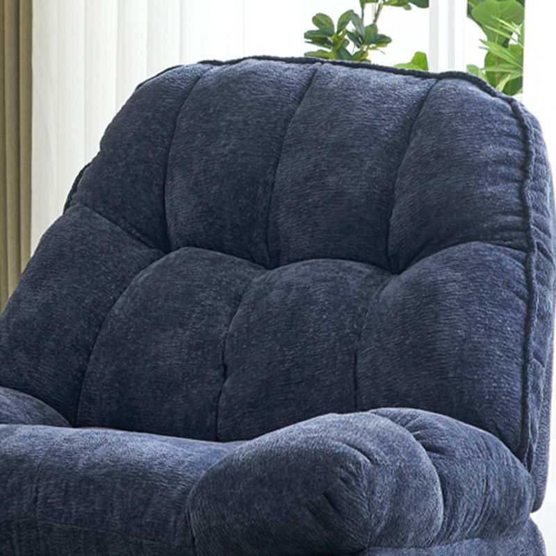 Swivel Rocker Standard Recliner Solid Color Recliner Chair with Storage