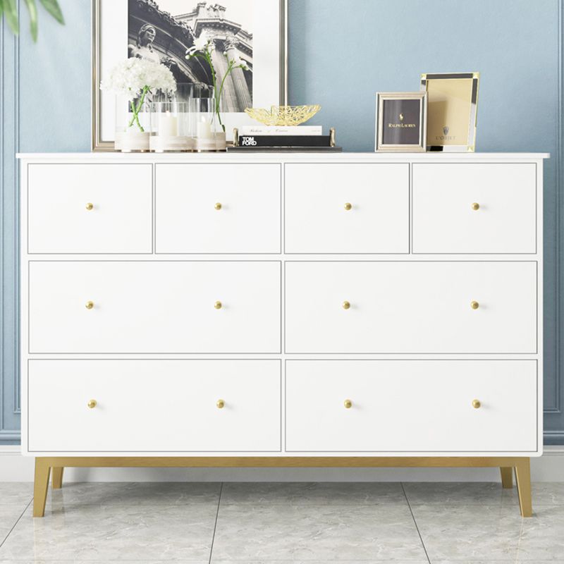 Contemporary Chest with 4 Legs Wood Storage Chest with Drawers for Home/Office