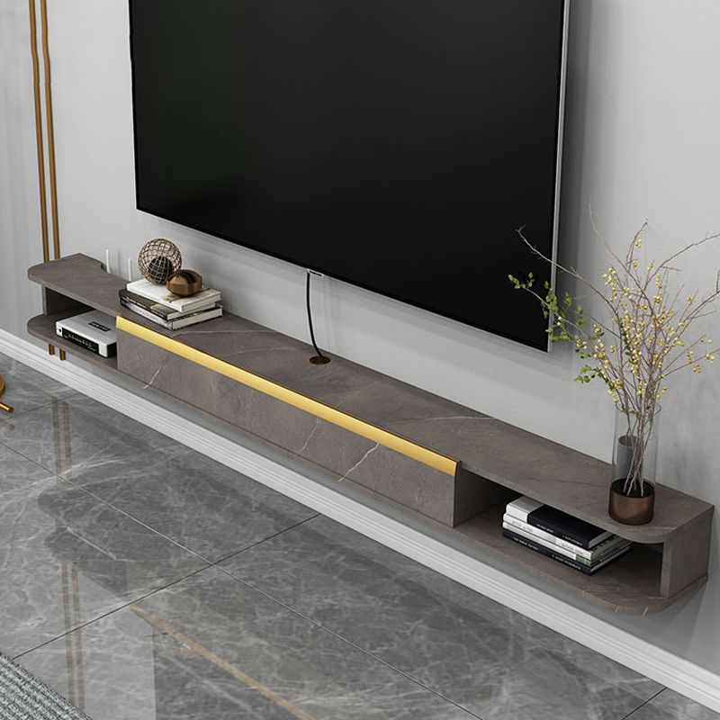 Contemporary Wood TV Stand Console Wall-mounted TV Media Stand for Living Room