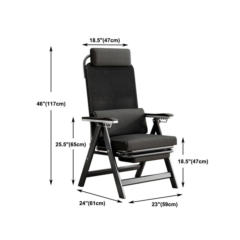 Modern High Back Executive Chair No Wheels Lumbar Support Desk Chair